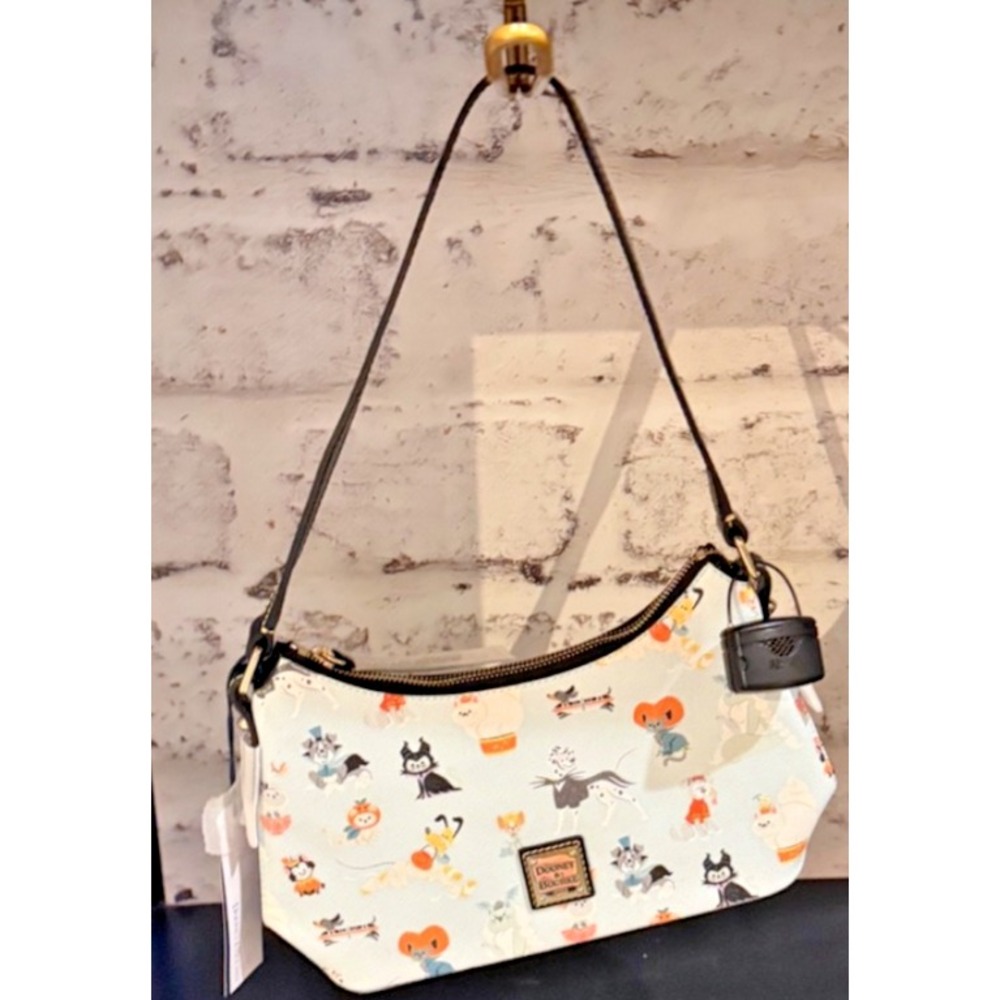 Dooney & Bourke White Multi-Color Printed Shoulder Bag